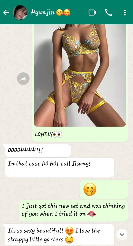 Texting Them A Lingerie Pic When They're On Schedule
