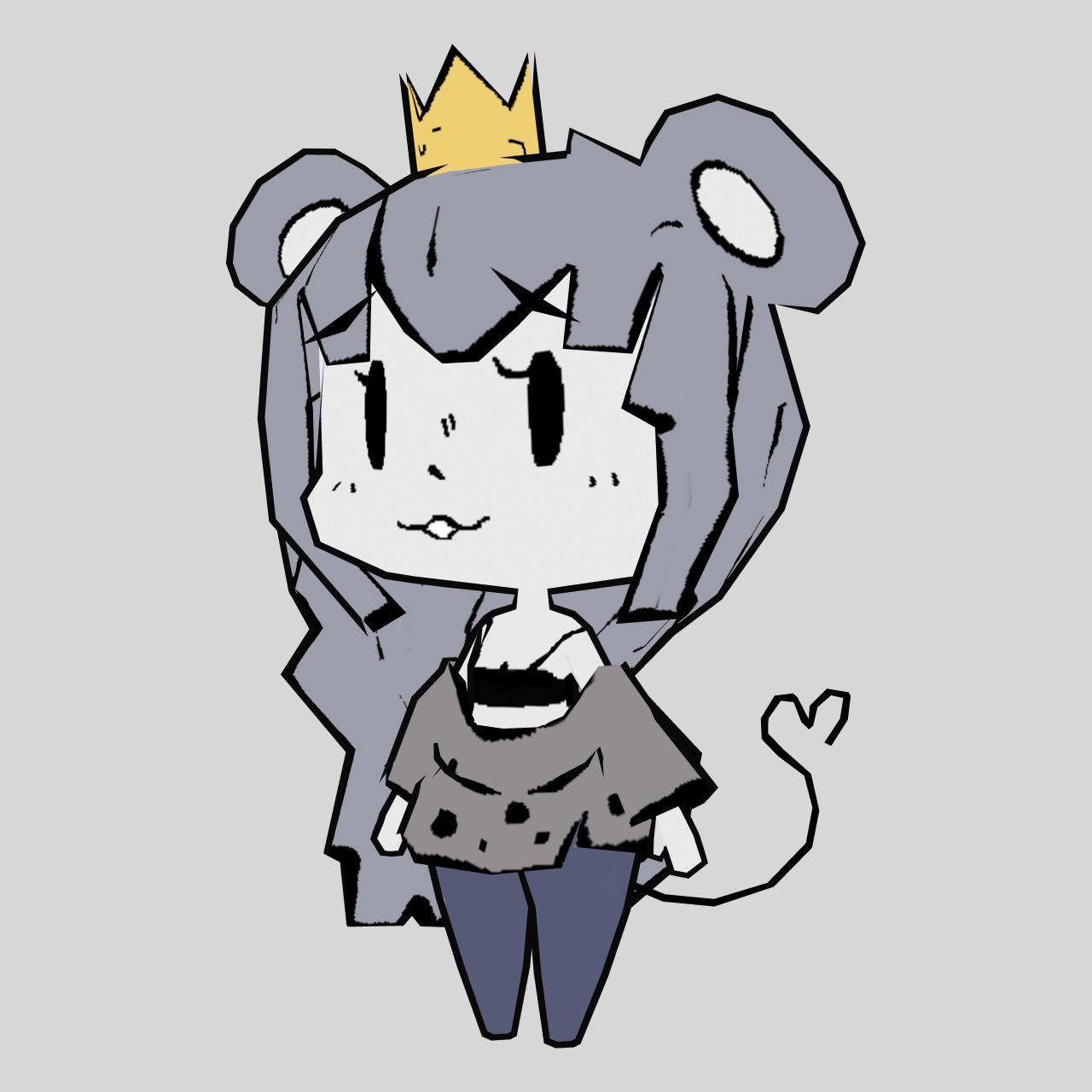 nekavoq — Mouse Princess - Low Poly Towergirls 3D Model A...