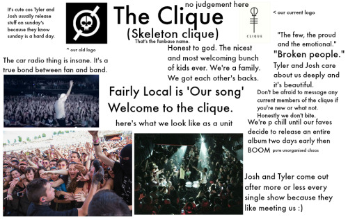 domiingoenfuego: So since I’ve seen a whole load of new clique members. Here’s some info