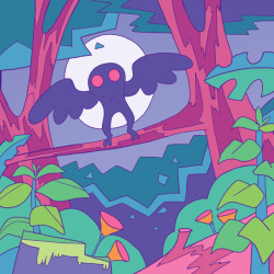 zakeno:  M is for Mothman who leaves onlookers struck, knowing his vision is one of bad luck.  