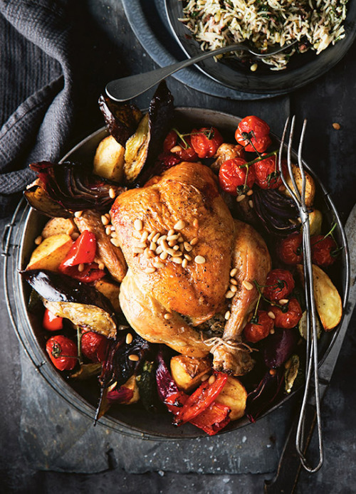 Mediterranean-Style Roast Chicken -  A simple and delicious dinner for tonight! 