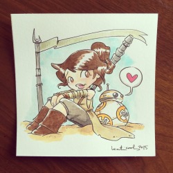 katiecandraw:  BB-8 was a popular choice for commissions at Alamo City Comic Con