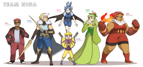 kynimdraws:It’s been a while since I did this…but another updated gijinka team roster! It also has r