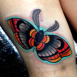 thievinggenius:  Tattoo done by Mike Stockings.