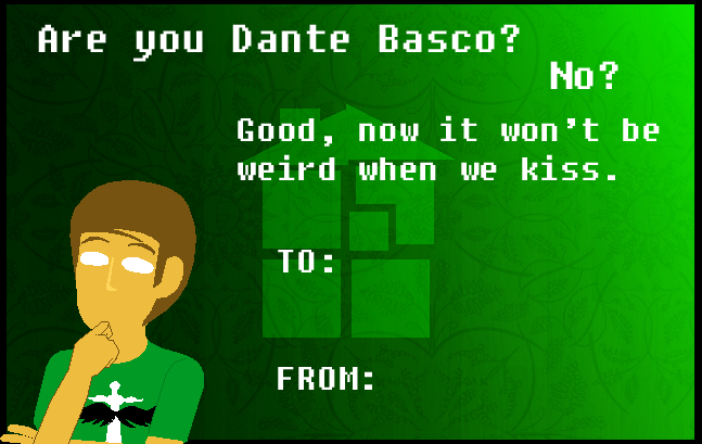 beerinabox:  Some Hussie valentines I made from some stock images and a hussie talksprite.