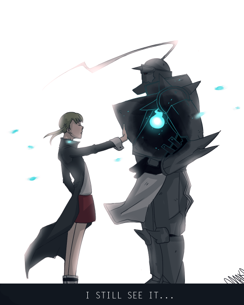 shipwreckedtla:  Maka and Alphonse by artist-omako porn pictures