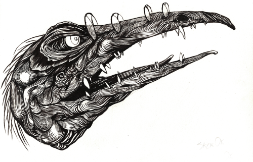 bowelfly:Holy shit I actually completed a moderately-sized creative project for once in my life. I wasn’t able to make it all the way through inktober, but at least I got all the Skeksis drawn.