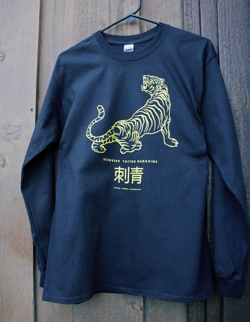  Happy holidays! Support Scene360 Tattoo Magazine by getting the new tiger long-sleeve tee :)