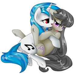 laserpon3:  sugarcuppony:  Vinyl Octavia love &lt;3 tehehe a poor coloring i know D: but i was sooooo hungry while drawing it x.x had no focus ^^lll  Couldn’t resist to reblog.  &lt;3