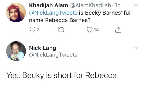 Recent Tweets From Nick Lang's Twitter That I Thought Were Interesting
