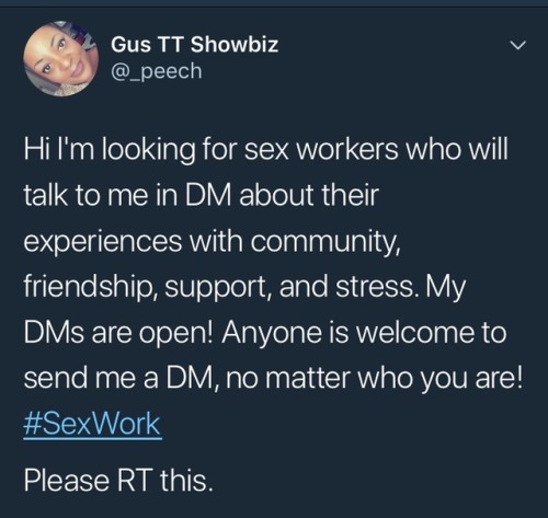 I am asking all Sex Workers with twitters to report this tweet and advise others to not engage with 