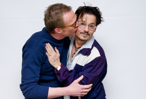 Lovely Moments: Johnny Depp and Paul Bettany, 8 years ago (2014), on this day (April 6), through the