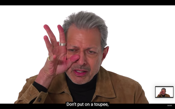 lilyjamesbisexual:  when jeff goldblum understands makeup criticisms better than