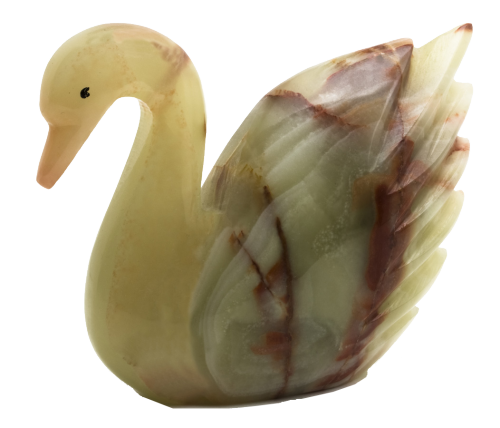 transparentgems:Onyx-Chalcedony swan