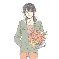 aikaa96:Quick sketch for Arakita’s birthday,