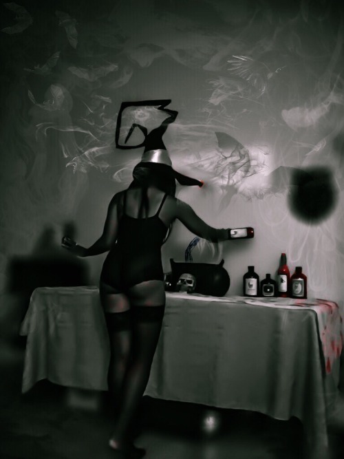 Halloween themed photo Tonight’s title: A witch brew (Warning: These series of photos maybe NSFW no