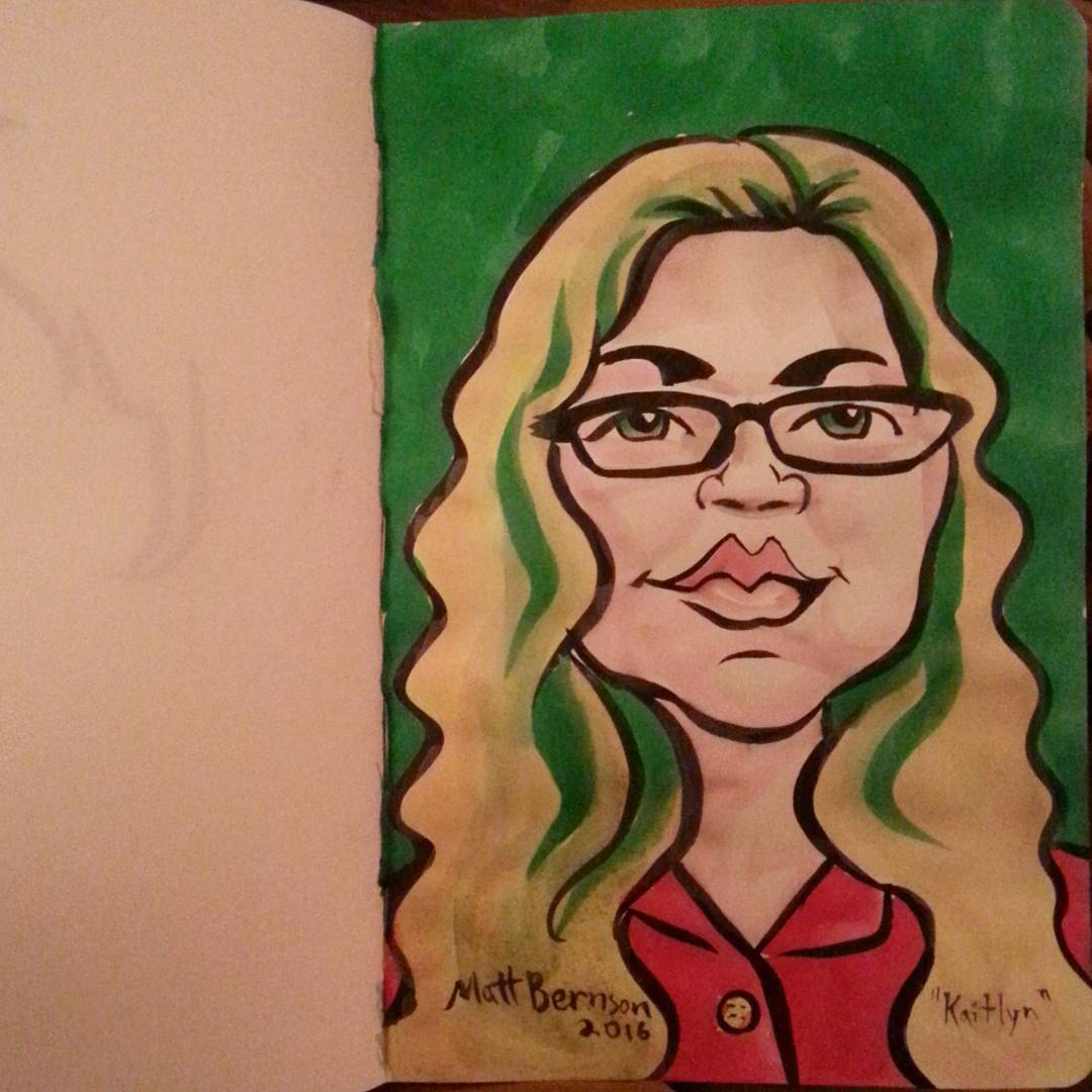 Portrait of Kaitlyn. #portraits #ink #brushpen #drawing #art #artistsoninstagram