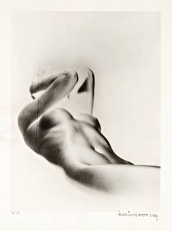 delicieuxchaos:Heinz Hajek-Halke -Nude ,solarization, Nd gelatin silver print