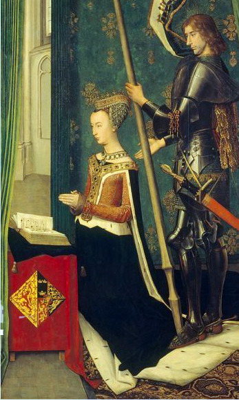 The Trinity Altarpiece depicting James III of Scotland and Margaret of Denmark, Queen of Scotland at