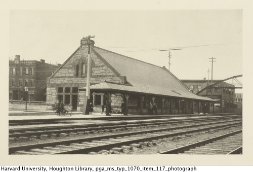 Richardson, H. H. (Henry Hobson), 1838-1886, architect. Photographs of stations for the Boston and A