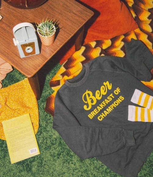 They’re back! Our Beer Breakfast of Champions sweatshirts are finally back in stock and pre-or