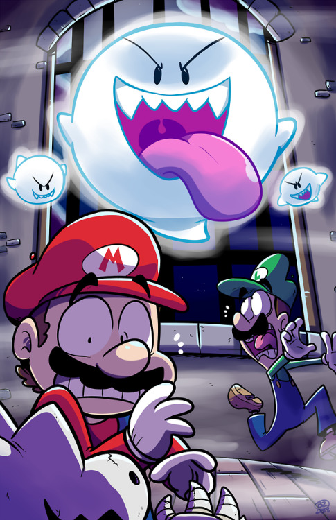 Mario and Luigi having one frightful night! :O&mdash;&mdash;Check out the speed paint video 