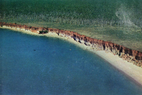 equatorjournal:  Queensland, red cliffs on Cape York Peninsula, 1970s.