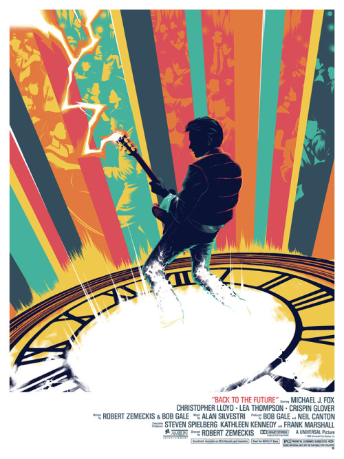 thepostermovement:  Back to the Future I & II by Matt Taylor