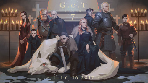 graphigeek: GOT Season 7 Inspired Artwork Digital artist named Alagan illustrates the characters fro