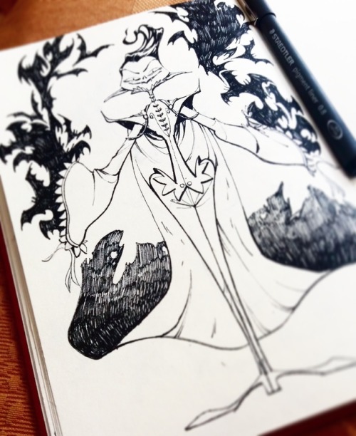 Week 2 of inktobers, yay!  (Somehow I skipped day 8, soz! We&rsquo;re all human here OKAY) 9 - S
