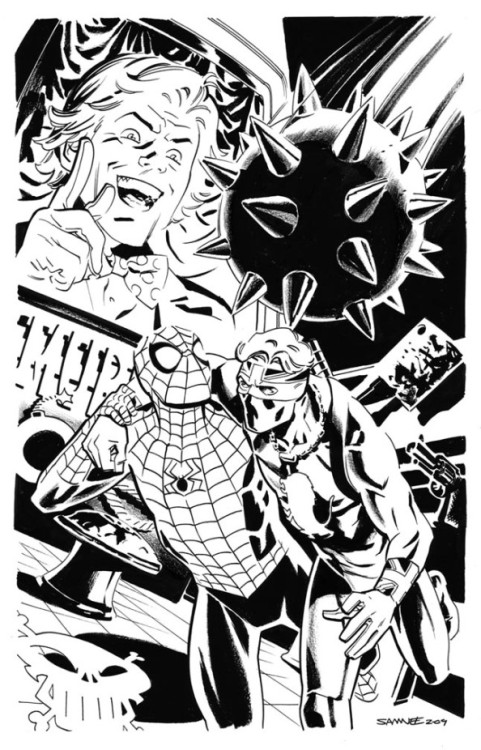 marvel1980s: A very cool homage to Marvel Team-Up #66 by Chris Samnee