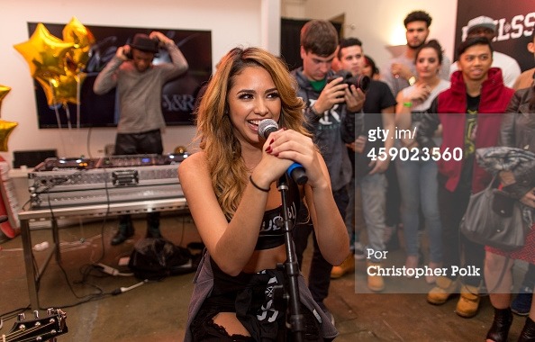 jasminev-news:  November 14th: Jasmine at her EP release party with Young &amp;