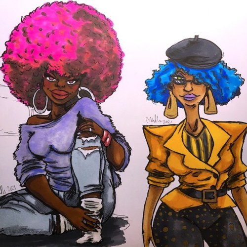 Check how I drew these lovely ladies on my YouTube channel. Youtube.com/c/CrazyHouseAnimation . #chr