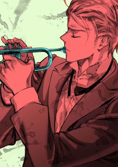 nickjaguar29: want to see to playing trumpet:imagine playing ‘mornin’’:J
