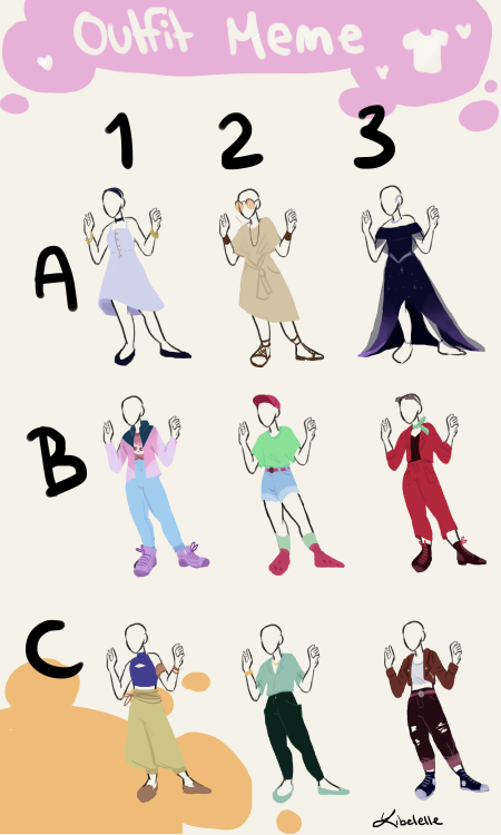 libelelle: I MADE AN OUTFIT MEME!!! i dunno i just felt like doing this so if any one wants to make 