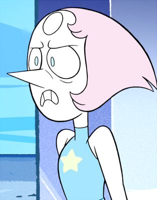 voiceactresskurutta:  I know there’s a screenshot somewhere of Pearl making this really disgusted face, almost like a sneer I think, but I don’t know how to describe it, and I can’t remember what episode it’s from….      any of these?