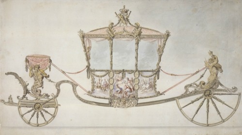 livesunique: Sir William Chambers, Design for the State Coach, 1760