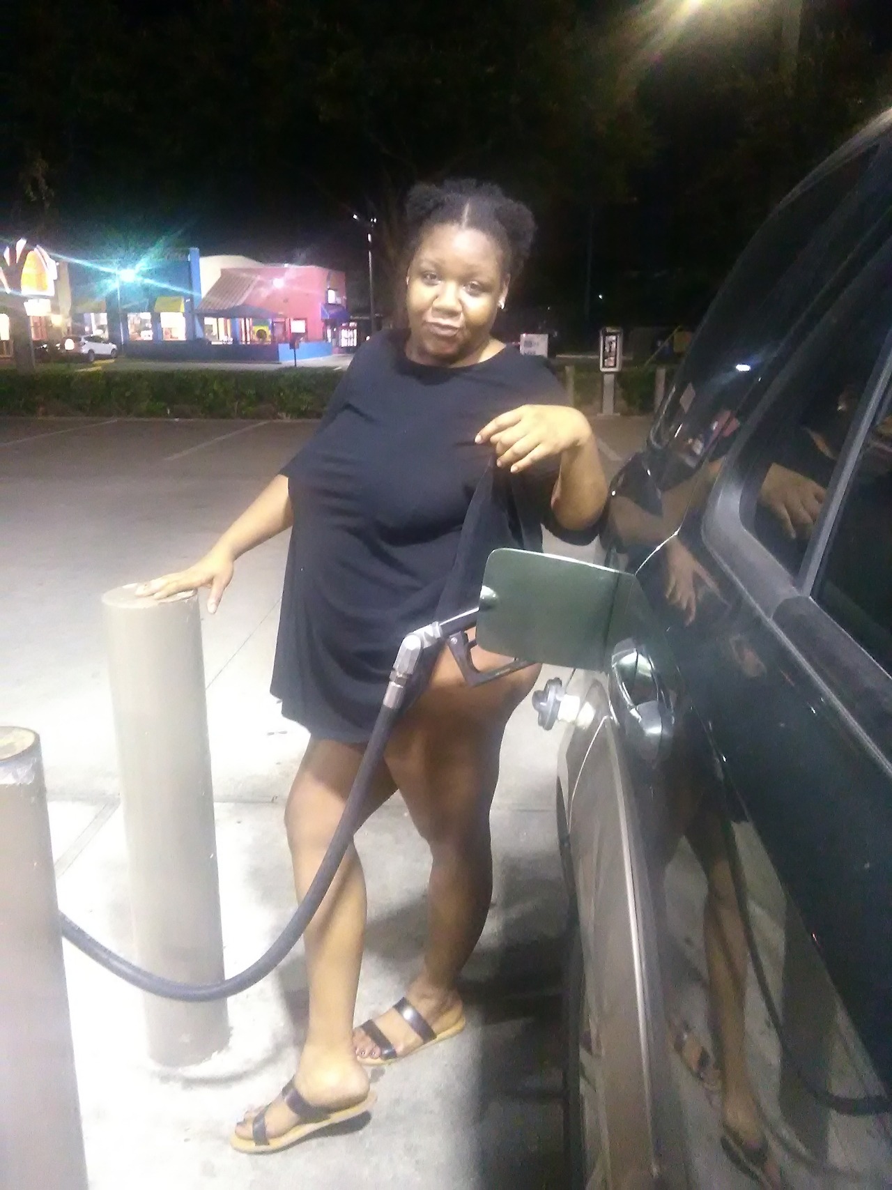 alexxisjones:  The gas attendence was starting I got a little nervous. @ HEB in Houston