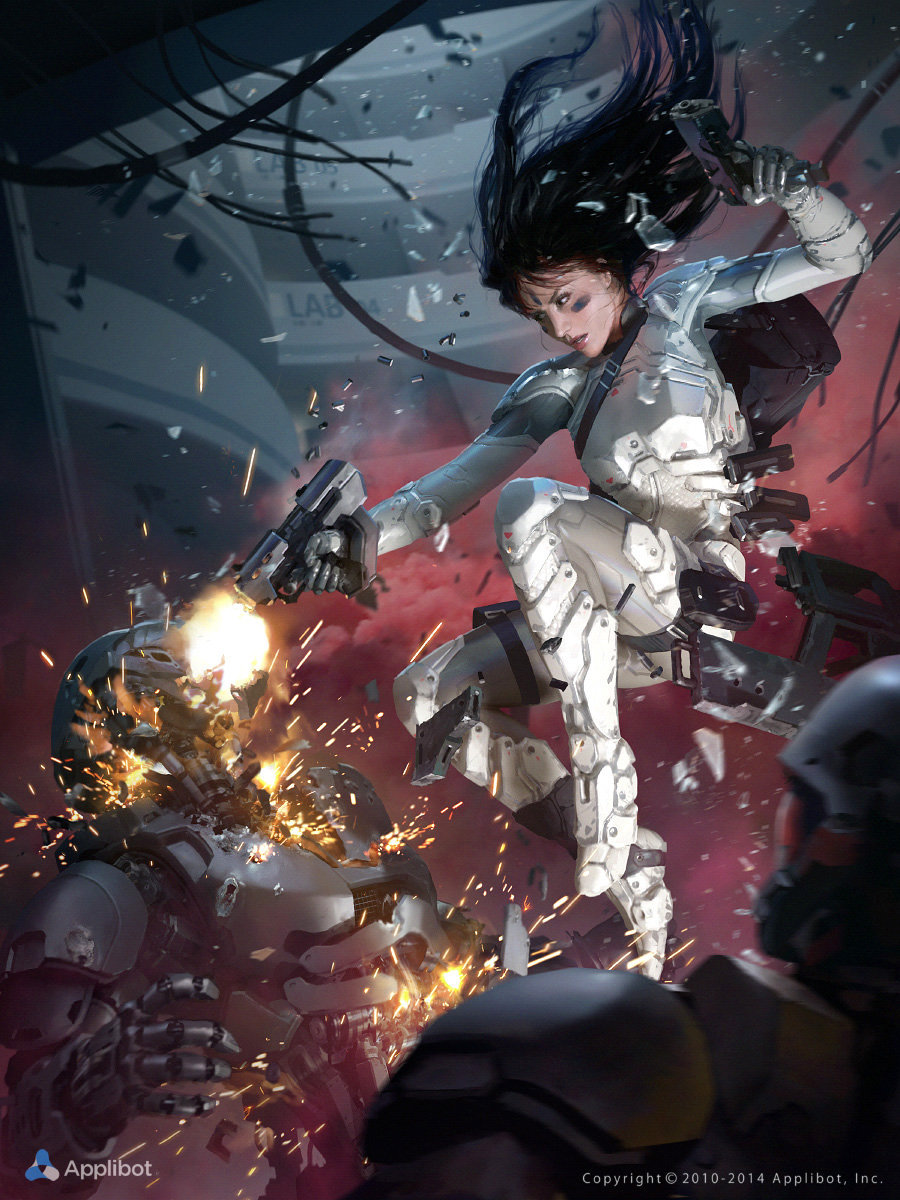 cybercircuitz:  gynoid-assassin:  Marek Okon - Eureka Advanced (Applibot Galaxy Saga)