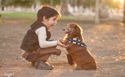 cute-overload:  Han and Chewiehttp://cute-overload.tumblr.com