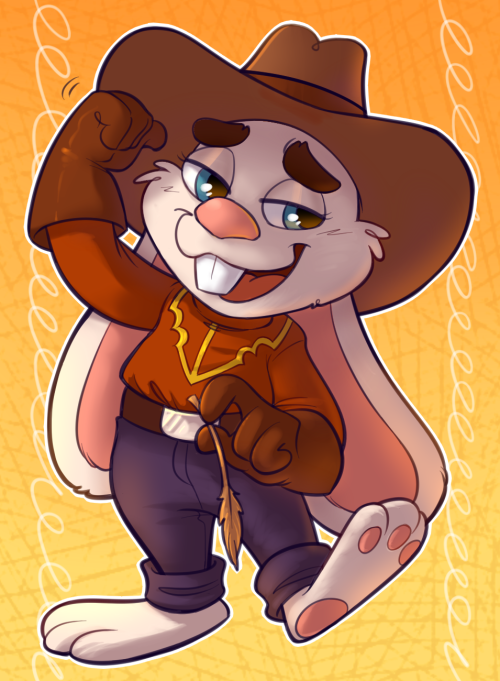 meldoesthedraw:here’s a bunny sheriff from the Dino Mines lvl of Spyro: YotD~ couldnt decide between