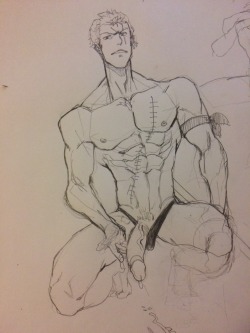 p2ndcumming:  kd-baras:  Zoro sketch  Vote 4 Pedro