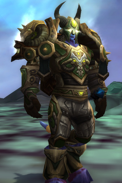 Wardrobes of Draenor on Tumblr: Tier 8 Warrior (Siegebreaker) with  green/silver accents, complete set