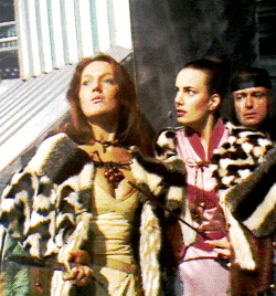 fuckyeahwarriorwomen:  jograntjones:  Leela and Rodan // The Invasion of Time  If
