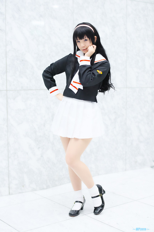 Japanese cosplayer Kousaka Yun as Tomoyo from Cardcaptor Sakura.