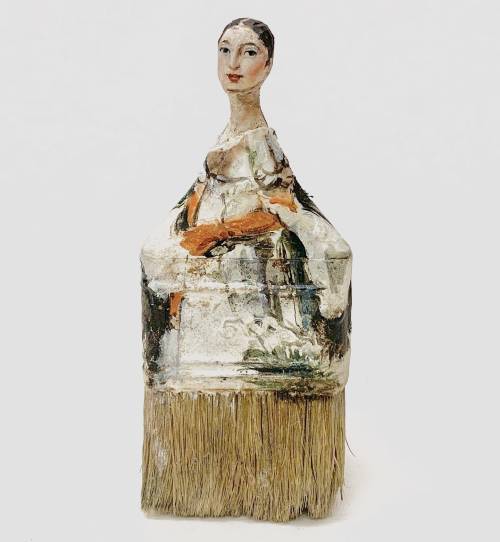 Sculptural Portraits Revive Used Paintbrushes with Social Commentary and Historical Details