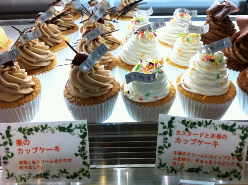Mos Cafe cupcakes, Tokyo.