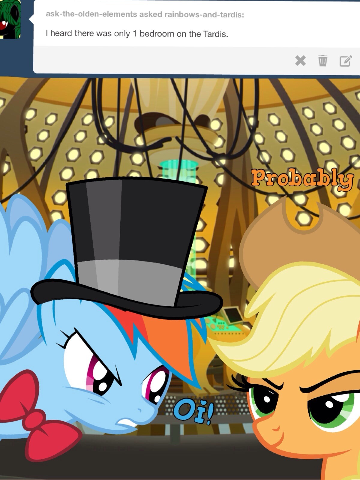 Who'da thought Dashie would make such a cute Doctor? X3