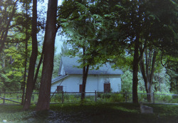 graceandgirlhood:  abandoned church and graveyard