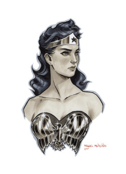 merkymerx:  Golden age Wonder Woman in Copic markers. So excited for the film!  